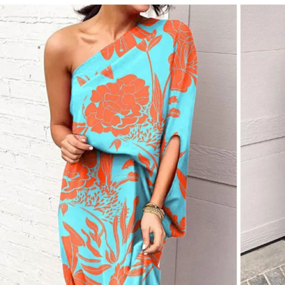 Floral summer dress. Perfect for a wedding! Size L. NWT.